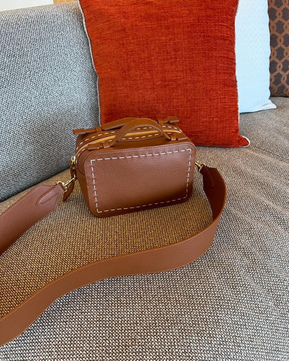 【NEW】BONPOINT　brown×white