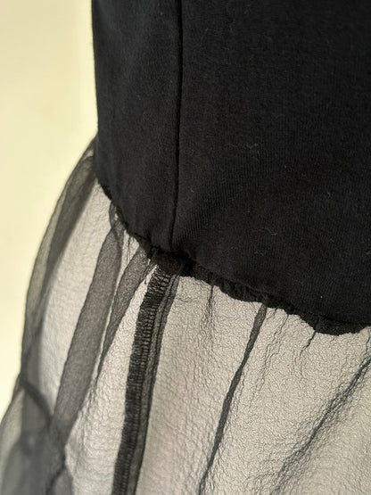 EMMA チュールスカートトップス BLACK×BLACK