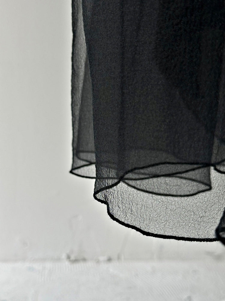 EMMA チュールスカートトップス BLACK×BLACK