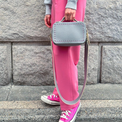 BONPOINT　gray×pink