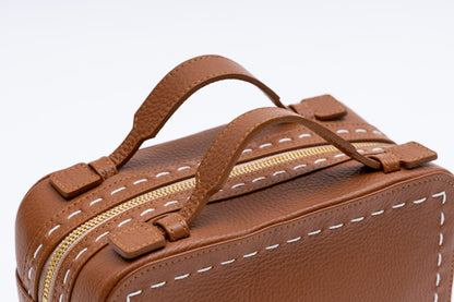【NEW】BONPOINT　brown×white