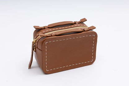【NEW】BONPOINT　brown×white