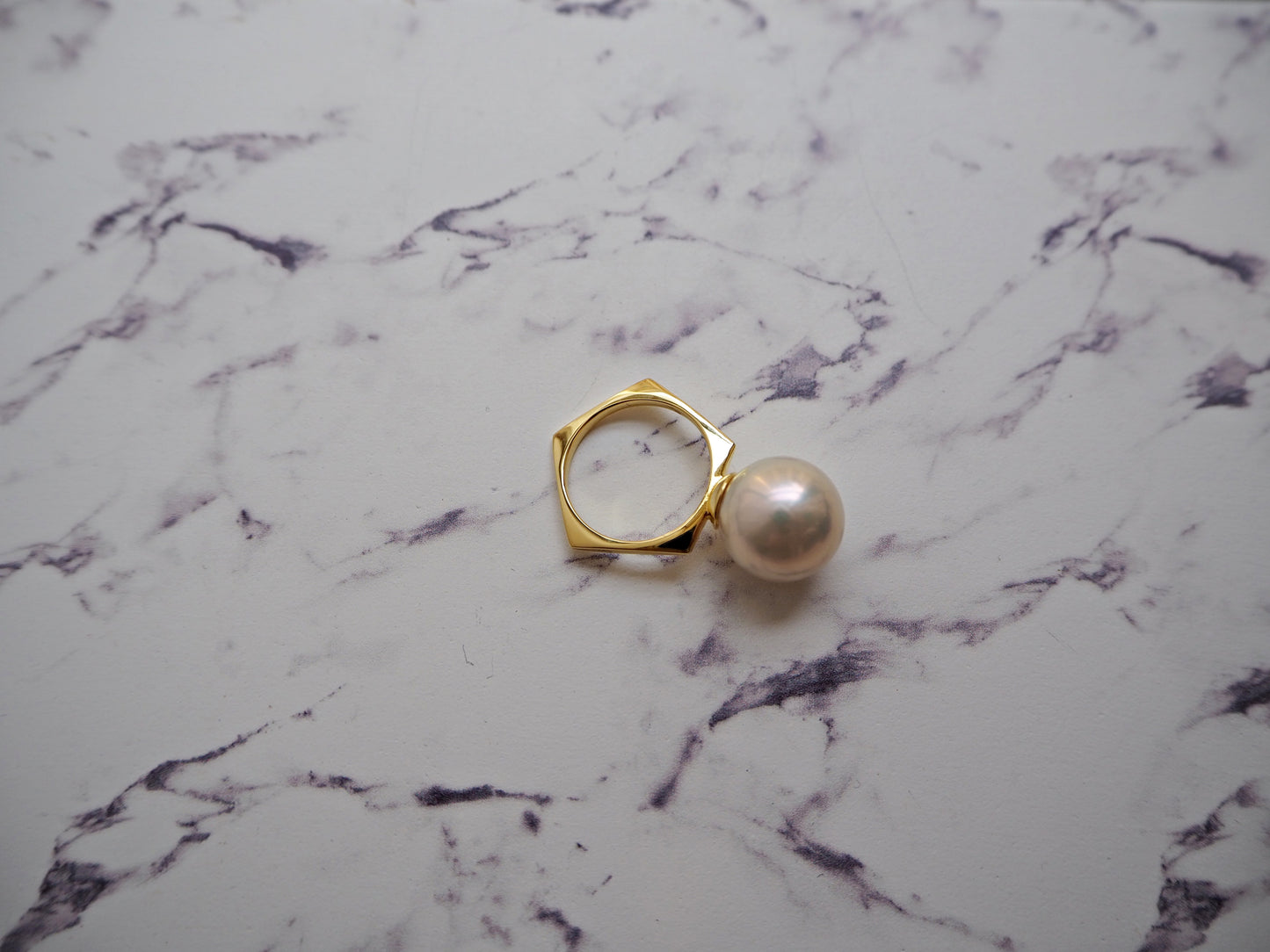 BONBON　ペンタゴンパールリング12mm