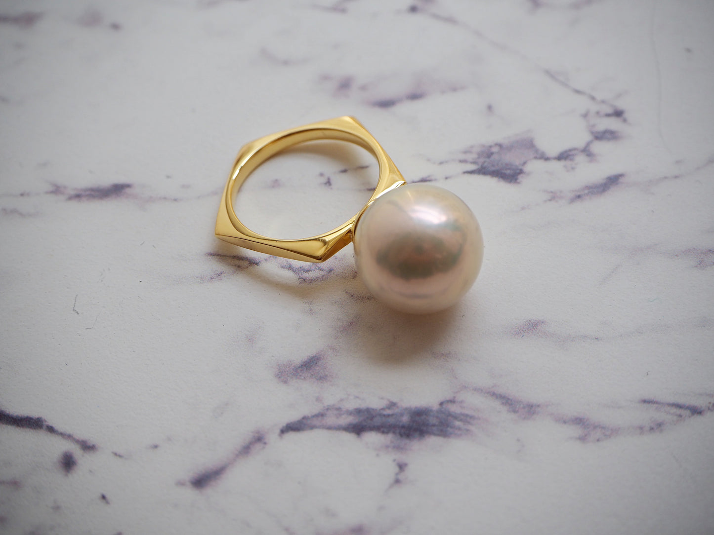 BONBON　ペンタゴンパールリング12mm