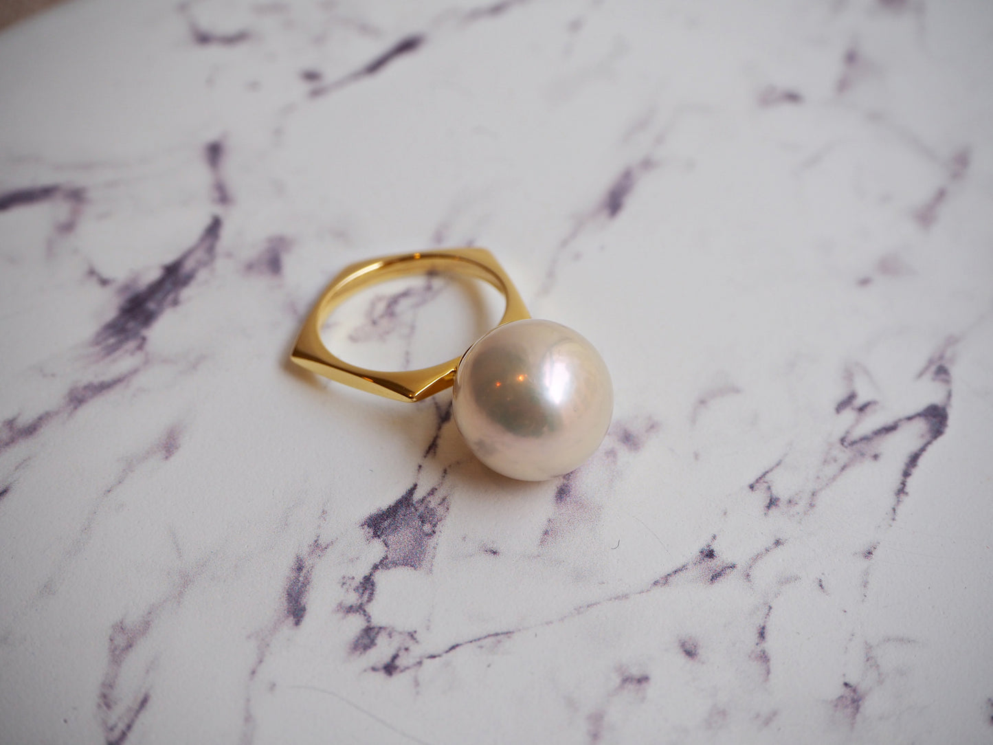 BONBON　ペンタゴンパールリング12mm
