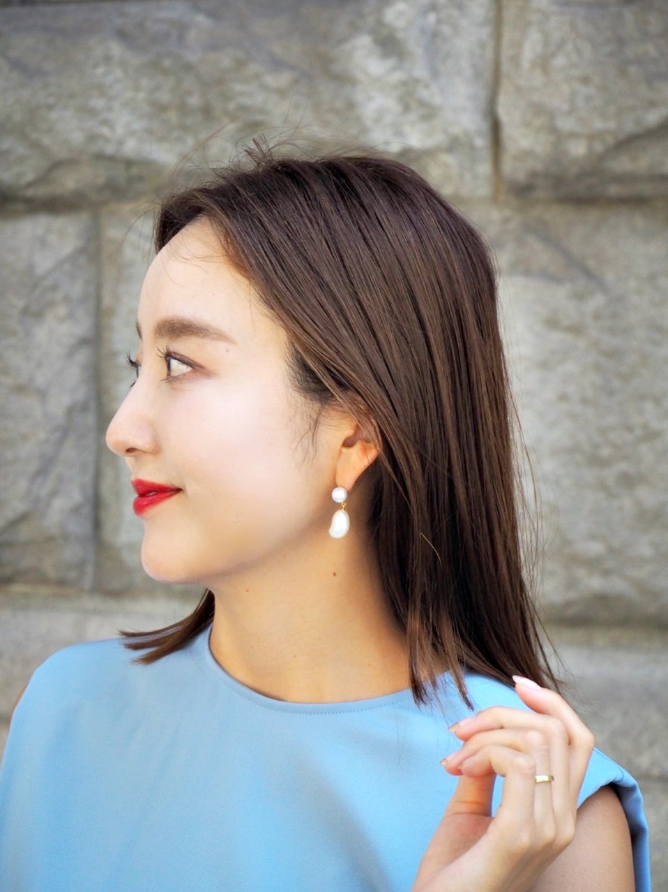 【NEW】JUMELLE　パールツインピアス